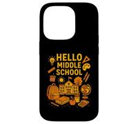 Regreso a la escuela Hello Middle School Cute Womens First Day Carcasa para iPhone 14 Pro