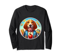 Regreso a la escuela Inglés americano Coonhound Perro Niño Niñas Niños Manga Larga