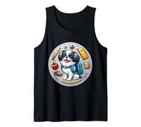 Regreso a la escuela Japonés Chin Dog Boy Girl Kids Dueño Estudi Camiseta sin Mangas