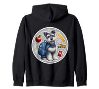 Regreso a la escuela Kerry Blue Terrier Dog Boy Niñas Estudiante Niños Sudadera con Capucha