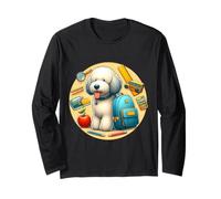 Regreso a la escuela Komondor Dog Boys Girls Student Kids Owner Manga Larga