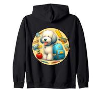 Regreso a la escuela Komondor Dog Boys Girls Student Kids Owner Sudadera con Capucha