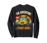 Regreso a la Escuela La Aventura Empieza aquí Conductor de autobús Escolar Sudadera