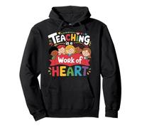 Regreso a la Escuela, La enseñanza es una Obra de Heart Teacher 2025 Sudadera con Capucha