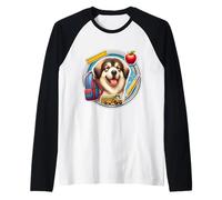 Regreso a la escuela Mastín tibetano Perro Niños Niñas Estudiante Niños Camiseta Manga Raglan