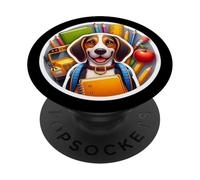 Regreso a la escuela Plott Hound Perro Niños Niñas Dueño Estudiante Niños PopSockets PopGrip Adhesivo