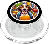 Regreso a la escuela Plott Hound Perro Niños Niñas Dueño Estudiante Niños PopSockets PopGrip para MagSafe
