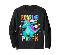 Regreso a la escuela Pre-k Roaring Dabbing T-rex Regreso a la escuela Manga Larga