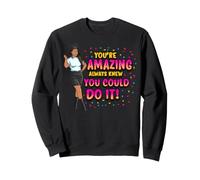 Regreso a la Escuela Seniors Graduación Melanina Negro Mujeres Niñas Sudadera