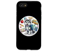 Regreso a la escuela Siberian Husky Dog Boys Girls Dueño Estudiante Carcasa para iPhone SE (2020) / 7 / 8