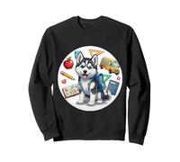 Regreso a la escuela Siberian Husky Dog Boys Girls Dueño Estudiante Sudadera