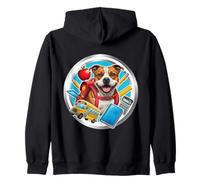 Regreso a la escuela Staffordshire Bull Terrier Perro Niño Niña Niños Sudadera con Capucha