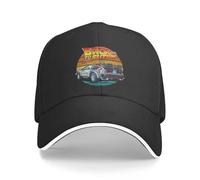 Regreso al Futuro Gorra de béisbol Hip Hop Car Movie Sandwich Cap Estilo Unisex Ajustable Sun Cap Workouts