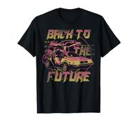 Regreso al futuro Neon Fade DeLorean Camiseta