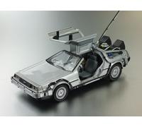 Retorno Al Futuro Parte 1 Modelo Auto Delorean Diecast 20cm WELLY Original