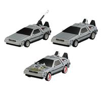 Regreso Al Futuro Set 3 Modelos Auto 10cm DeLorean Gashapon BANDAI EXCEED MODEL