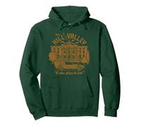 Regreso al Futuro Visite Hill Valley Un Buen Lugar para Vivir Sudadera con Capucha, Unisex para Adultos, Verde Bosque, M
