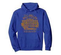 Regreso al Futuro Visite Hill Valley Un Buen Lugar para Vivir Sudadera con Capucha, Unisex para Adultos, Azul Real, S