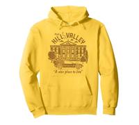 Regreso al Futuro Visite Hill Valley Un Buen Lugar para Vivir Sudadera con Capucha, Unisex para Adultos, Limón, XXL