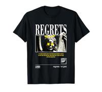 Regrets Graffiti Angel - Sad Aesthetic Edgy Streetwear Camiseta