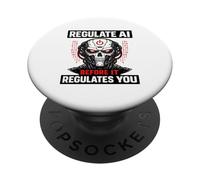 Regula la IA Antes de Que Regula tu cráneo Robot PopSockets PopGrip Adhesivo
