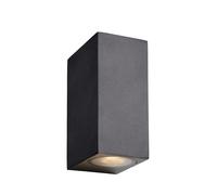 Regulable LED Luces De Pared Zora 2flg GU10 Up & Down Lucide 22860/10/30 Negro