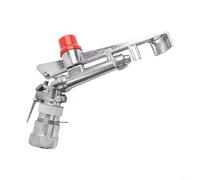 Regulable para aspersor de impacto de 1 pulgada de aleación de zinc para agricultura y jardín, alcance 20-26 m, caudal de agua 7-10 m³/h, para presión 3-4,5 kg, plata