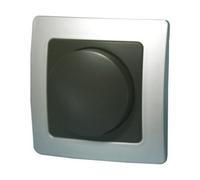 Regulador conmutable empotrar 300w plata/gris