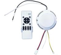 Regulador continuo para motores de ventilador CC 24 V con función de luz, incluye receptor y control remoto, entrada de 100-265 V CA, codificación sencilla (30 W)