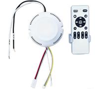 Regulador continuo para motores de ventilador CC 24 V con función de luz, incluye receptor y control remoto, entrada de 100-265 V CA, codificación sencilla (18 W)