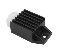Regulador Corriente Moto Regulador de voltaje de 4 pines, rectificador de onda completa para ciclomotores, ATV, motocicletas, etc., GY6 50, 80, 125 y 150 cc. Rectificador regulador(Black)