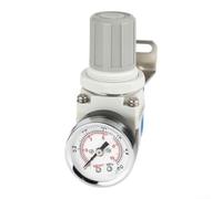 Regulador de aire compacto 0-145 PSI puerto de 0.5 pulgadas (diámetro de | Puerto NPT de 1,3 cm, ajuste preciso del flujo, plástico ligero, ideal para talleres, esfera clara