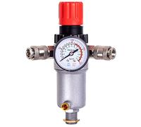 Regulador de aire profesional de 1/2" Reductor de presión con filtro de aire y manómetro Filtro