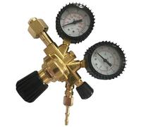 Regulador de argón - Válvula de control del flujo de gas inerte, medidor de presión de soldadura de doble precisión | Manómetro de fácil lectura para soldadores MIG, regulador