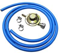 Regulador de baja presión para cocinas, estufas, barbacoa a gas + 2 m. de tubo + 2 abrazaderas