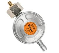 Regulador de botella de gas butano de 37 mbar, conexión 1/2 BSP, se adapta a botellas de tornillo Calor