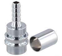 Regulador de buceo Adaptador de manguera de baja presión, conector hembra de latón cromado de 1.7 pulgadas para válvulas K, reemplazo de conexión rápida, buceadores y esnórqueles