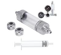 Regulador de burbujas de CO2 - Contador de burbujas de acuario de una sola cabeza, de recarga fácil | de adición de CO2 sin retorno, difusor de pecera, accesorios de CO2 para tanque