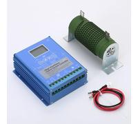 Regulador de carga híbrido Wind-Solar de 1600 W MPPT con función de carga para generador de viento de 1000 W y panel solar de 600 W, regulador de batería de 12 V/24 V con carga volcado