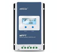 Regulador de carga MPPT EPEVER 20A, 12V/24V Auto, Max PV 100V, panel solar 260W/520W masa negativa para batería de Plomo Litio (MPPT 20A)