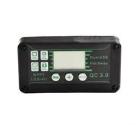 Regulador de carga solar MPPT con pantalla digital, control de carga 10-100 A para sistemas de 12 V/24 V, protección eficiente para baterías y módulos solares (100 A)