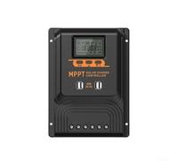 Regulador de carga solar para PWM 50A-100A con pantalla LCD, reconocimiento inteligente del sistema para 12V/24V/48V, algoritmo de carga multietapa, protección contra sobrecarga para instalaciones