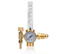 Regulador de caudalímetro de argón, válvula reductora presión Todo latón Reductor presión argón Medidor caudal gas Instrumento G5/8 Rosca macho Conector CGA580 Válvula retención