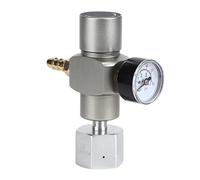 Regulador de CO2 2 en 1 Mini Cargador para Barril de CO2 con Man¨®metro de Presi¨®n y Adaptador 3/8