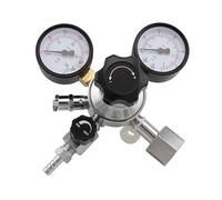 Regulador de CO2 de doble calibre de 3000 PSI con válvula de alivio for barriles y kegerators de cerveza casera. for la elaboración de cerveza y vino.