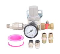 Regulador de compresor de aire NPT de 3/8 pulgadas con manómetro de 0 a 1 MPa, regulador de presión ajustable para herramientas neumáticas y compresores de aire, incluye filtro y