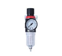 Regulador de filtro de aire AFR-2000 de 1/4'', compresor, medidor de presión de aceite y agua, con conector for PC y válvula deslizante PM20.(AFR2000 PC8 W)