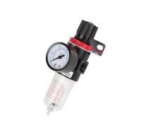 Regulador de filtro de aire neumático AFR2000 G1/4 con manómetro, válvula de control de flujo, controlador de velocidad de drenaje del compresor de aire(12MM)