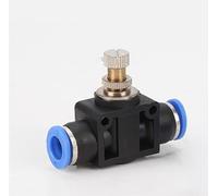 Regulador de flujo de aire 4 mm 6 mm 8 mm 10 mm 12 mm sobredosis Flujo de tubo de manguera Ajuste del accesorio del conector de la válvula(10mm-10mm)