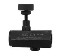 Regulador de flujo hidráulico con función de comprobación integrada para una salida consistente en sistemas con variación de presión aguas arriba (P3/8)